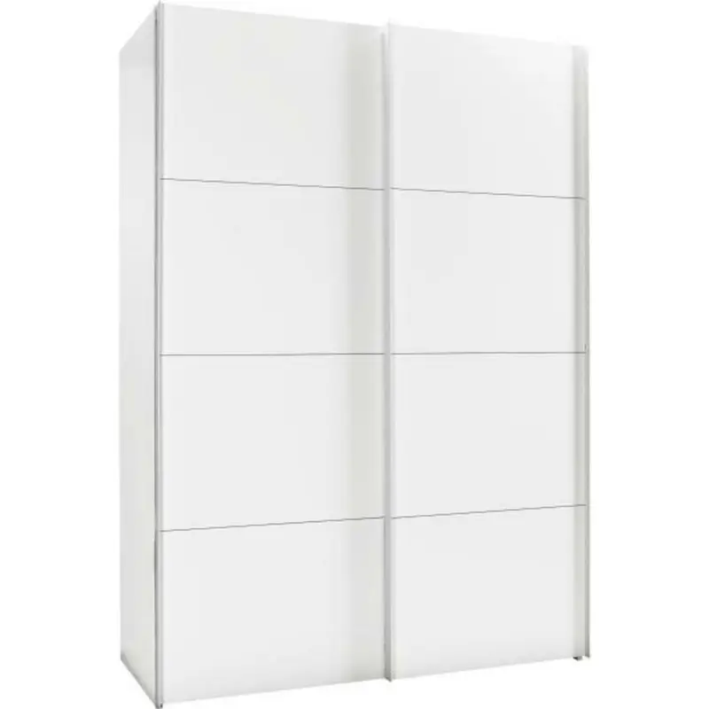 Schwebetürenschrank in Weiß