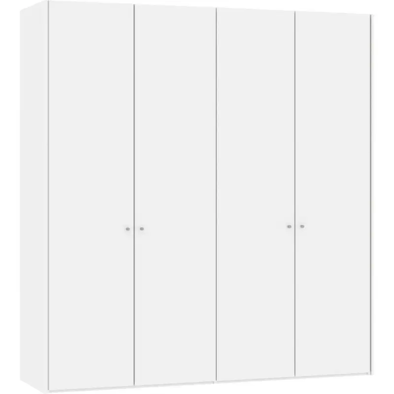 Falttürenschrank in Weiß