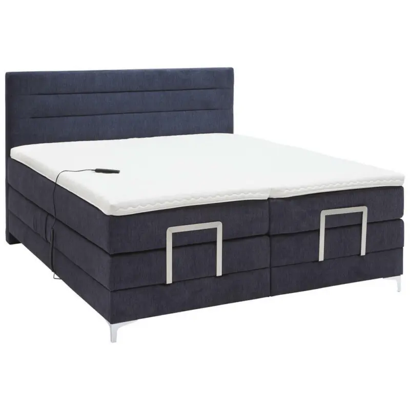 Boxspringbett 180/200 cm in Dunkelblau
