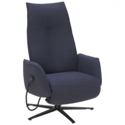 Relaxsessel in Textil Dunkelblau