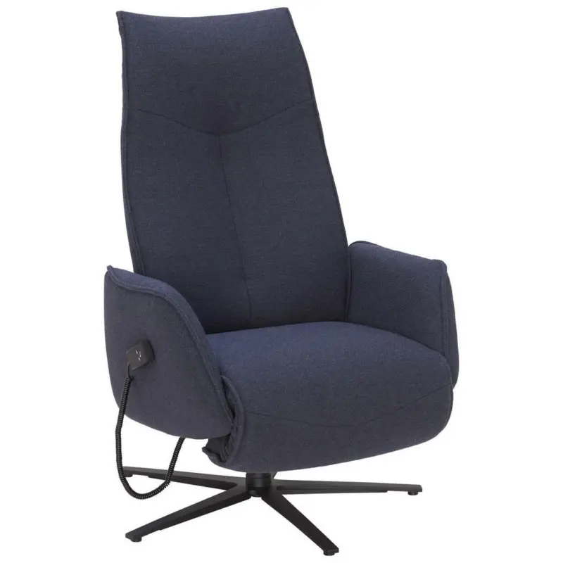 Relaxsessel in Textil Dunkelblau