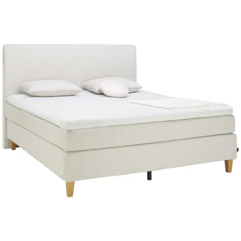 Boxspringbett 180/200 cm in Naturfarben