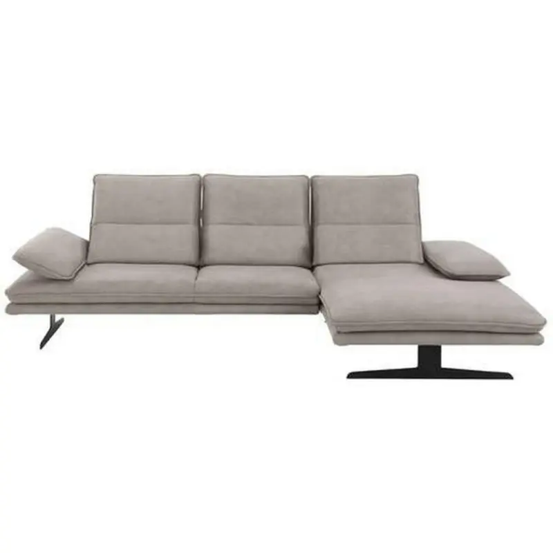 Ecksofa in Mikrofaser Grau