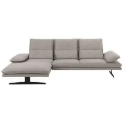 Ecksofa in Mikrofaser Grau