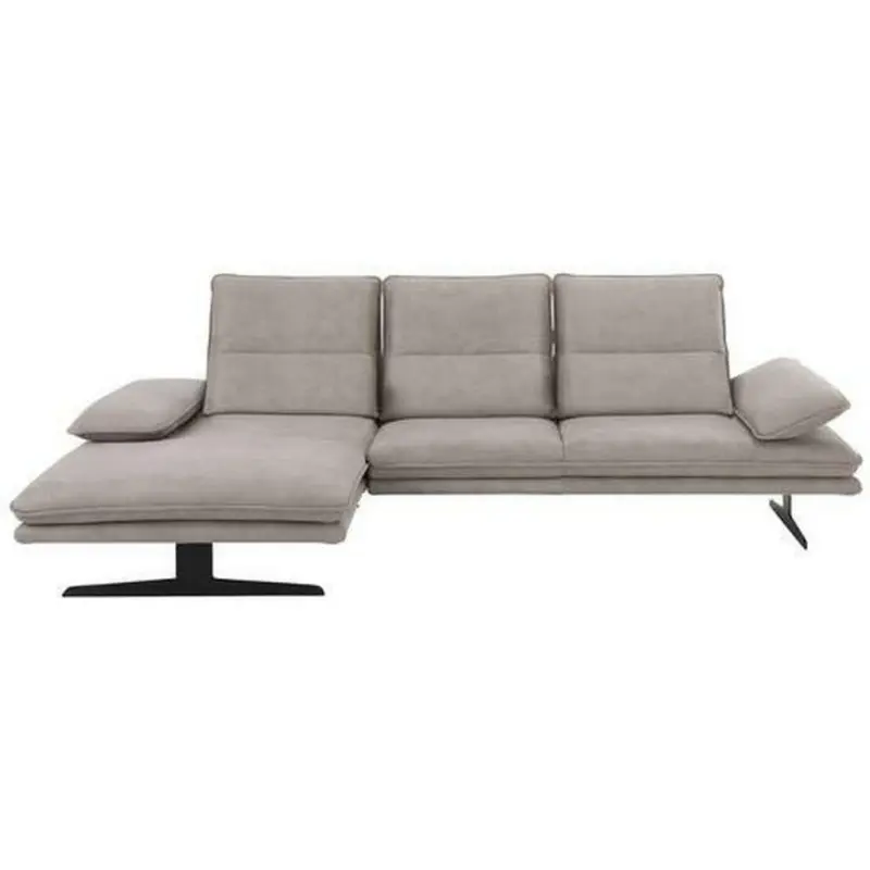 Ecksofa in Mikrofaser Grau