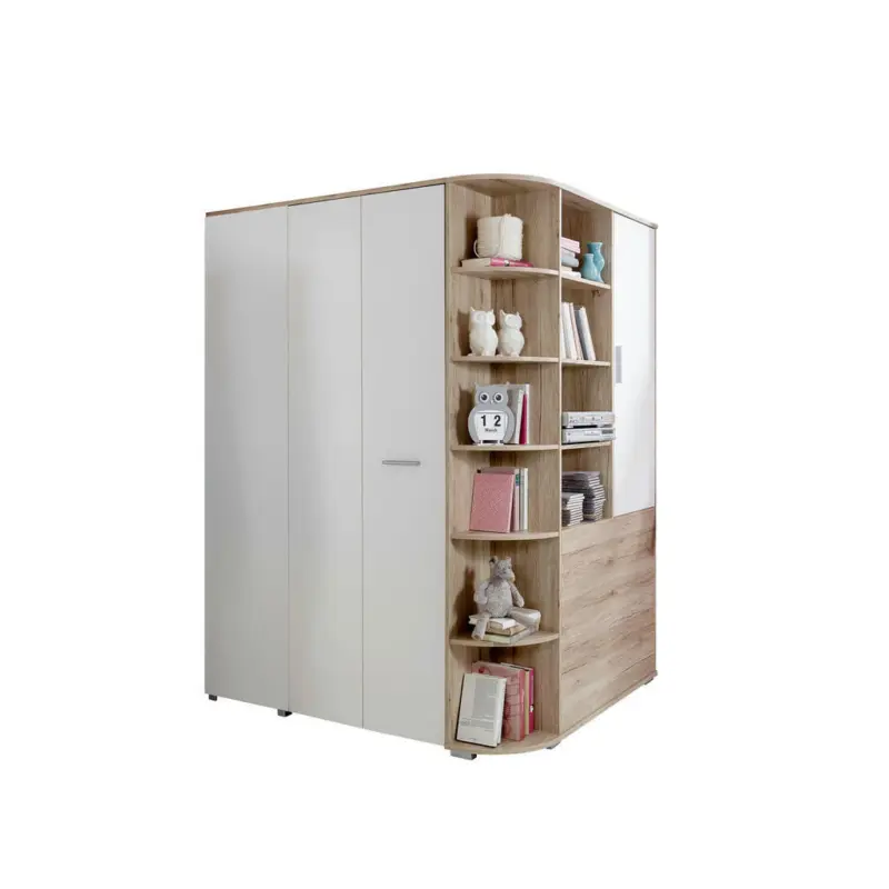 Begehbarer Eckschrank 124/199/148 cm