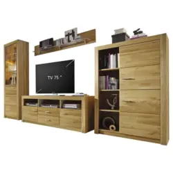 Wohnwand 356/201/47 cm in Eichefarben