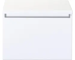 Waschbeckenunterschrank Sanox Frozen 43,6x60,2x45 cm mit Waschtischplatte weiß hochglanz