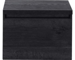 Waschbeckenunterschrank Sanox Frozen 43,6x60,2x45 cm mit Waschtischplatte black oak