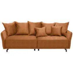 Bigsofa in Velours Orange