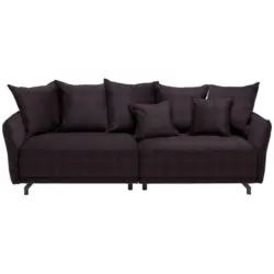 Bigsofa in Velours Lila