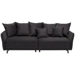 Bigsofa in Velours Braun