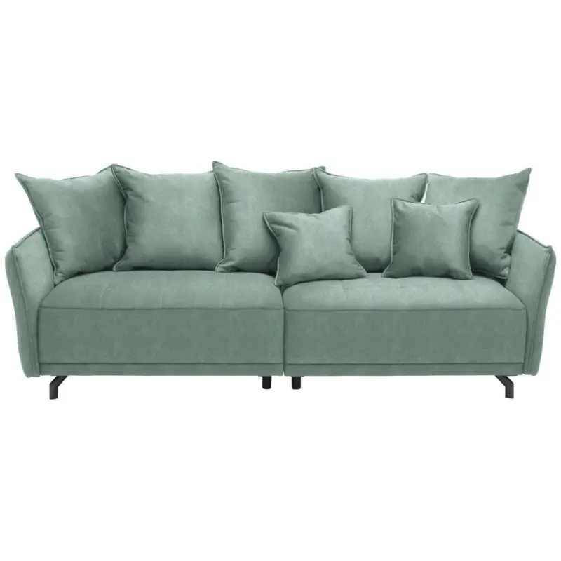Bigsofa in Velours Mintgr&uuml;n