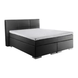 Boxspringbett 140/200 cm in Schwarz
