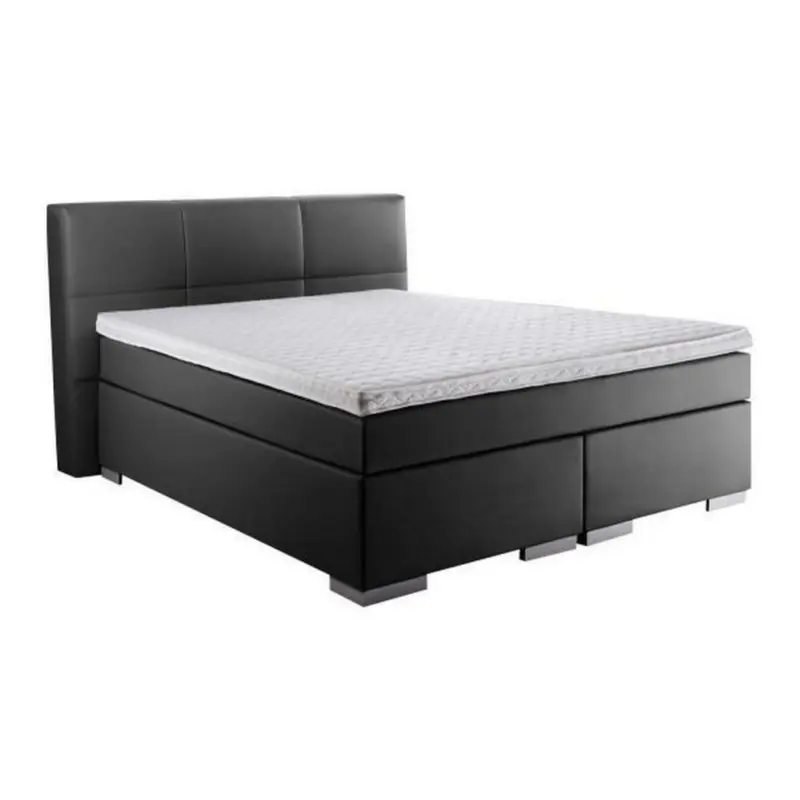 Boxspringbett 140/200 cm in Schwarz
