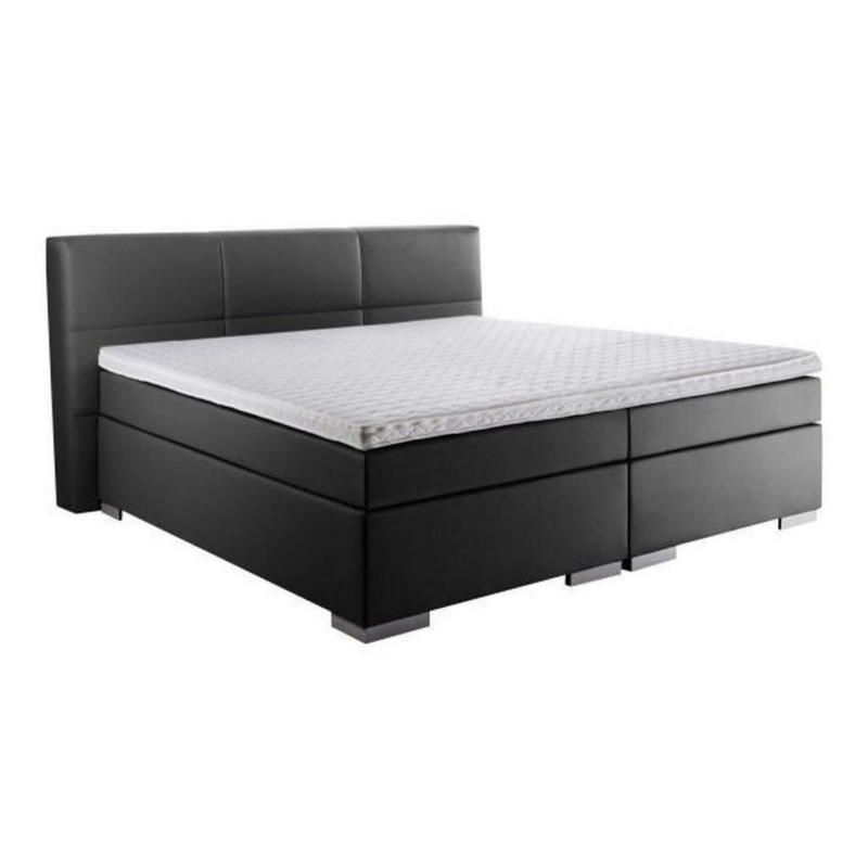 Boxspringbett 200/200 cm in Schwarz