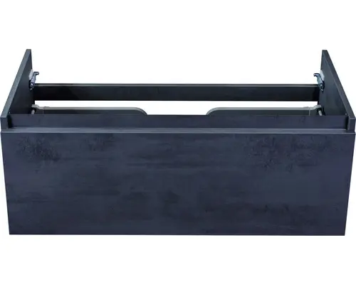 Waschbeckenunterschrank Sanox Frozen 40x100x45 cm ohne Waschbecken beton anthrazit