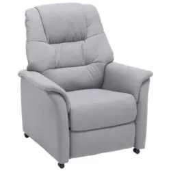 Fernsehsessel in Flachgewebe Grau