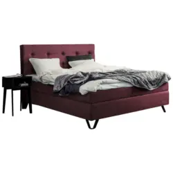 Boxspringbett 180/210 cm in Brombeere