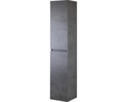 Hochschrank Sanox Frozen 170x35x35 cm mit 2 Türen Beton anthrazit