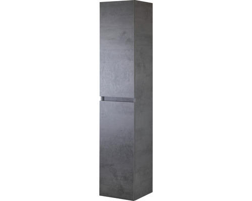 Hochschrank Sanox Frozen 170x35x35 cm mit 2 Türen Beton anthrazit