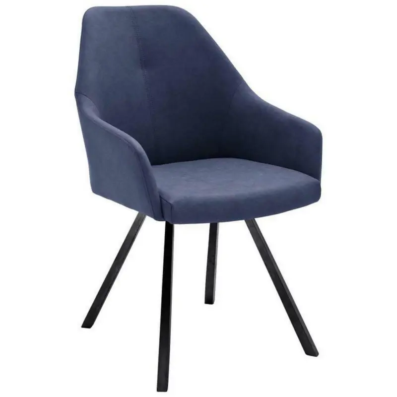 Stuhl in Eisen Lederlook