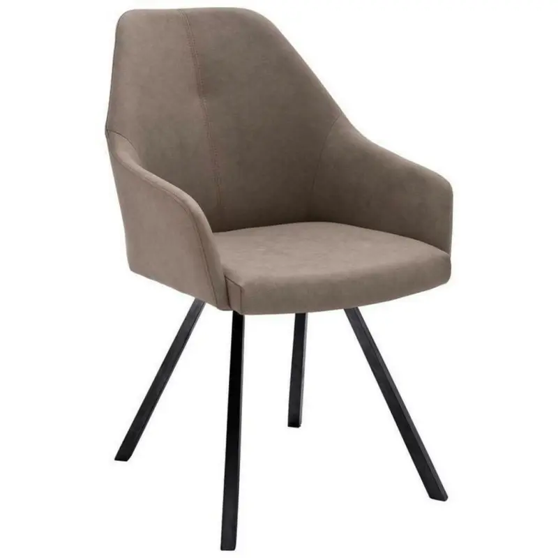 Stuhl in Eisen Lederlook