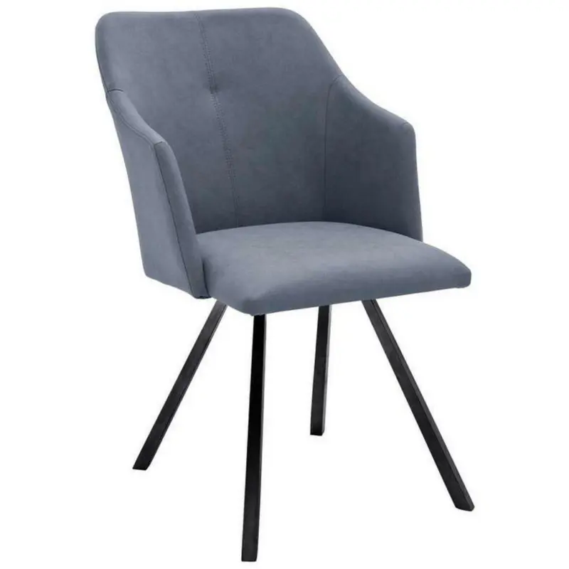 Stuhl in Eisen Lederlook