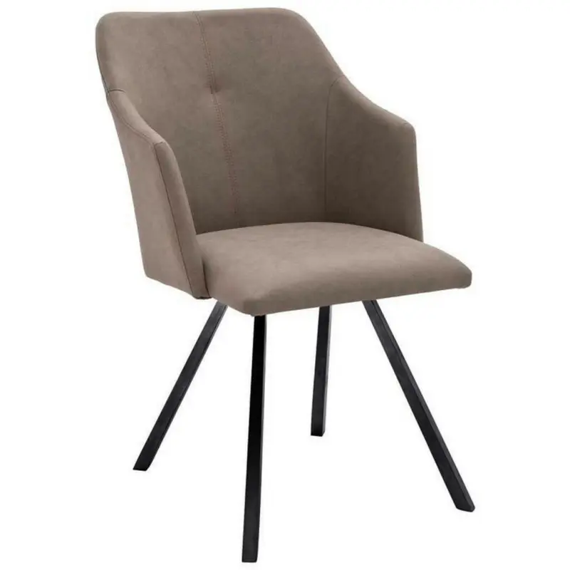 Stuhl in Eisen Lederlook