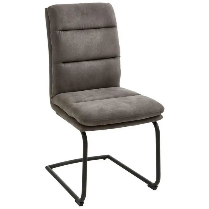 Schwingstuhl in Stahl Mikrofaser