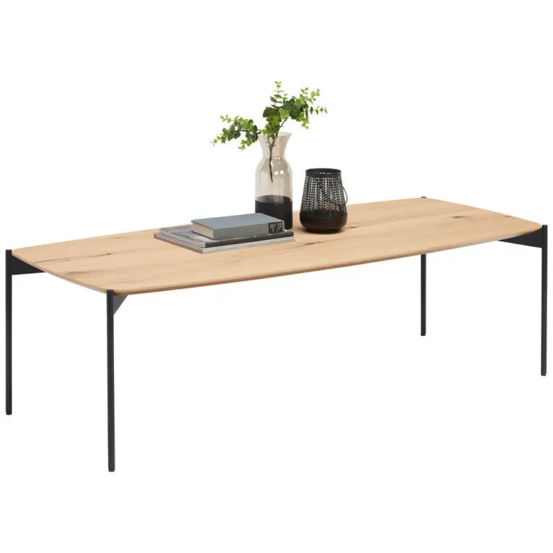 Couchtisch in Holz, Metall 139/60/35 cm