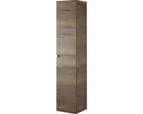 Hochschrank Sanox Frozen 170x35x35 cm mit 2 Türen tabacco