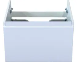 Waschbeckenunterschrank Sanox Frozen 40x60x45 cm ohne Waschbecken weiß hochglanz