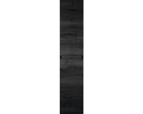 Hochschrank Sanox Frozen 170x35x35 cm mit 2 Türen black oak