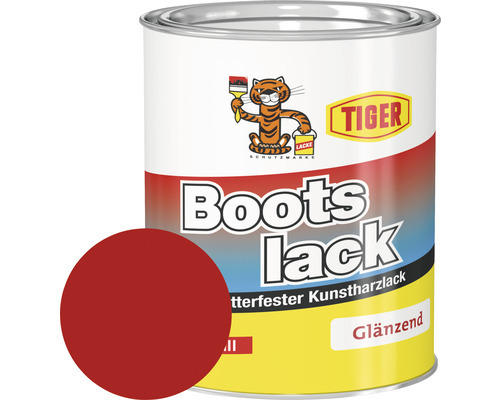 Tiger Bootslack glänzend RAL 3000 feuerrot 750 ml