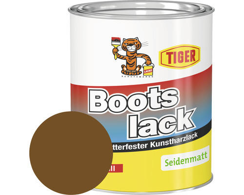 Tiger Bootslack seidenmatt RAL 8011 nussbraun 750 ml