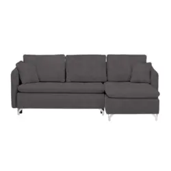 Ecksofa in Struktur Braun