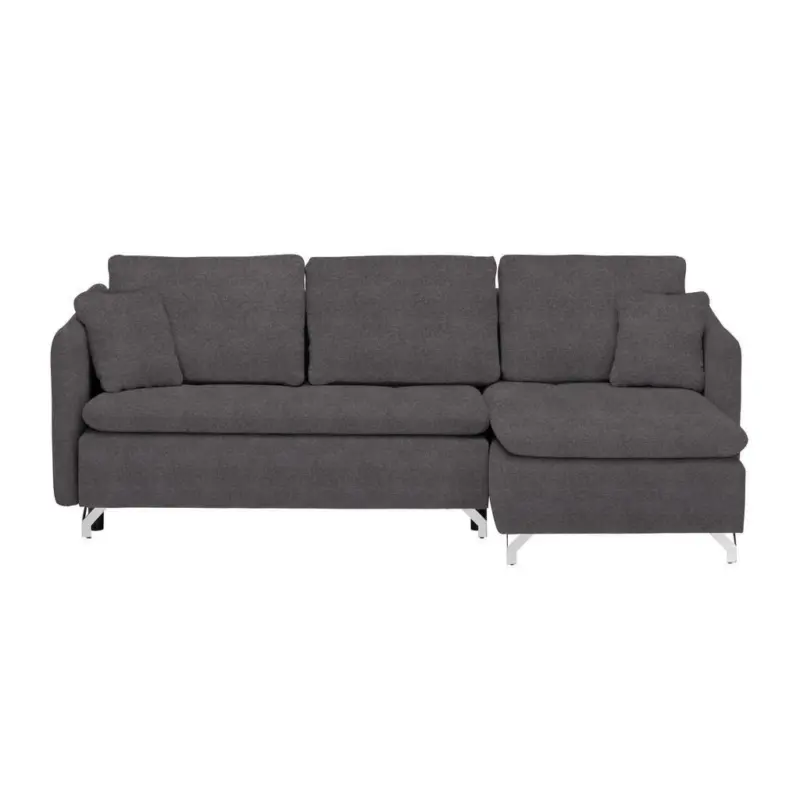 Ecksofa in Struktur Braun