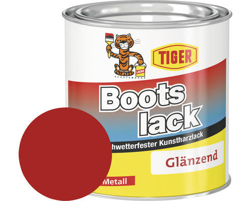 Tiger Bootslack glänzend RAL 3000 feuerrot 375 ml