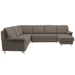 Wohnlandschaft in Dunkelbraun