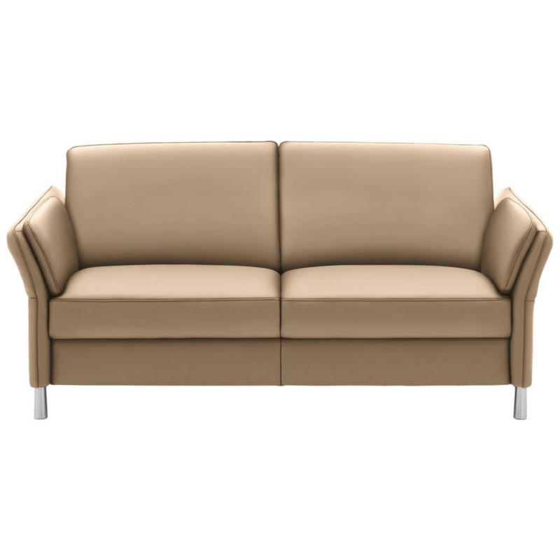 Dreisitzer-Sofa in Echtleder Creme