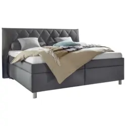 Polsterbett 180/200 cm in Anthrazit