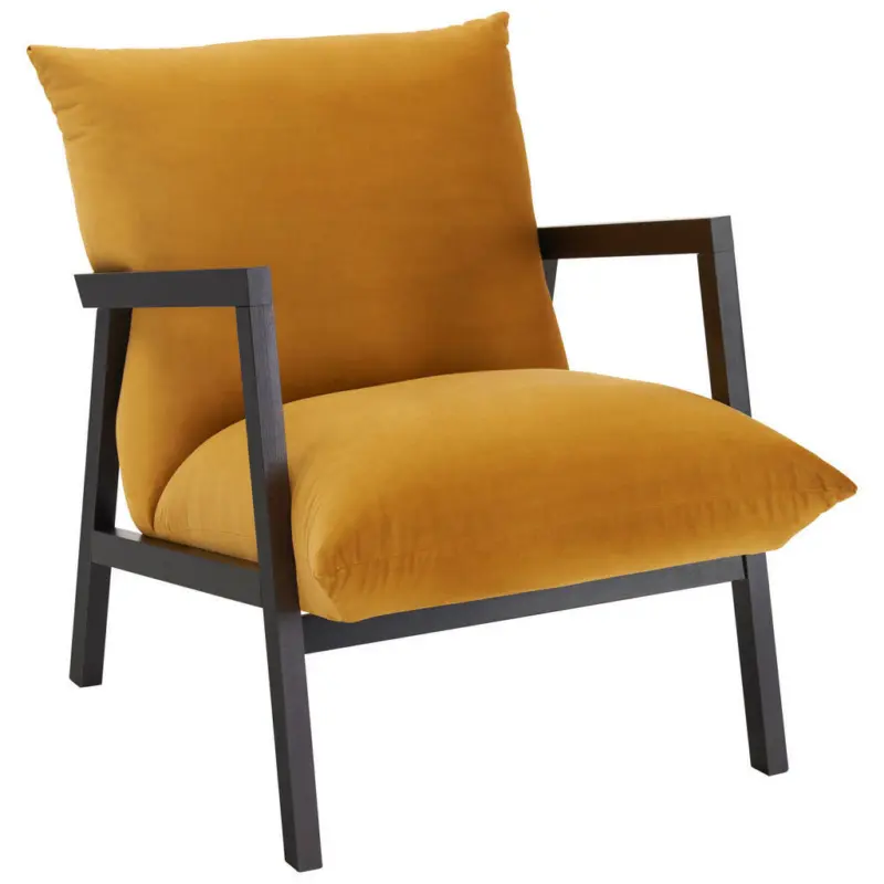 Sessel in Mikrofaser Gelb