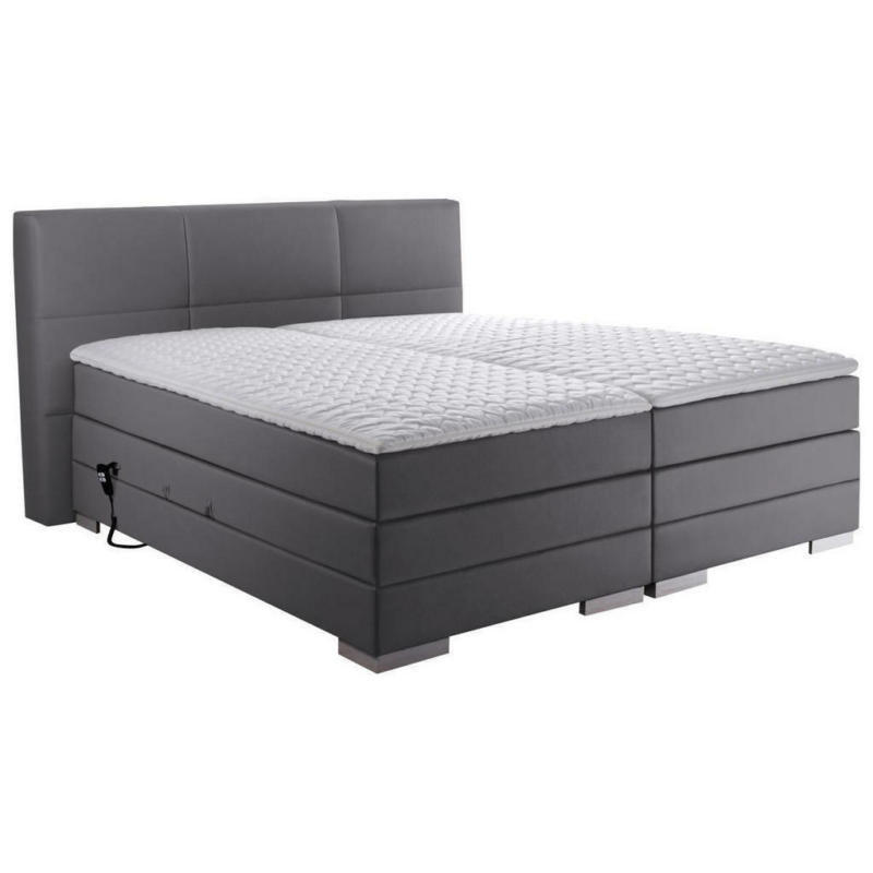 Boxspringbett 180/200 cm in Grau