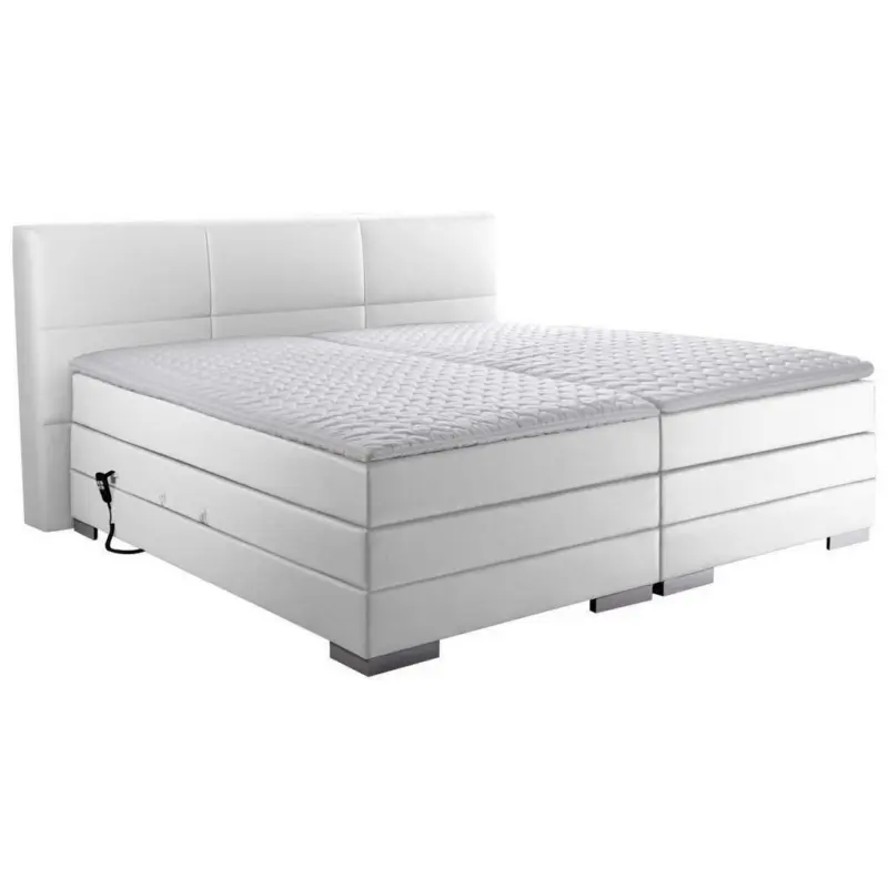 Boxspringbett 180/200 cm in Weiß