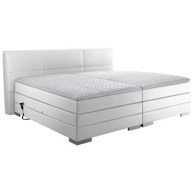 Boxspringbett 200/200 cm in Wei&szlig;