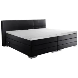 Boxspringbett 200/200 cm in Schwarz