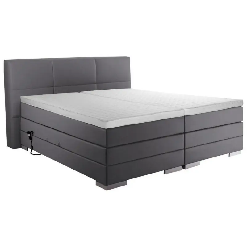 Boxspringbett 160/200 cm in Grau