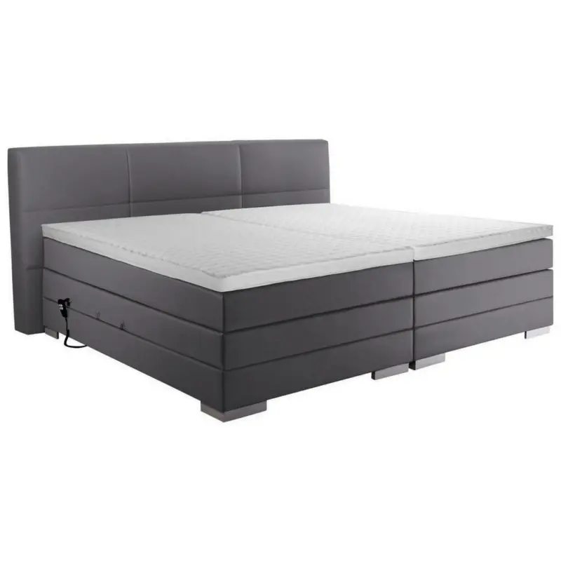Boxspringbett 200/200 cm in Grau