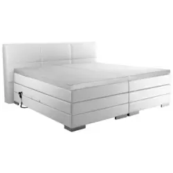 Boxspringbett 180/200 cm in Wei&szlig;